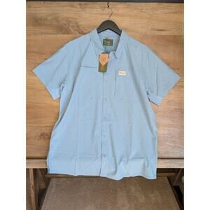 Marsh Wear Shirt Mens Large Toumaline Pockets Lenwood Short Sleeve MWW1015 NWT